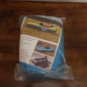 Inflatable Outdoor Chair Couch Blue NWT
